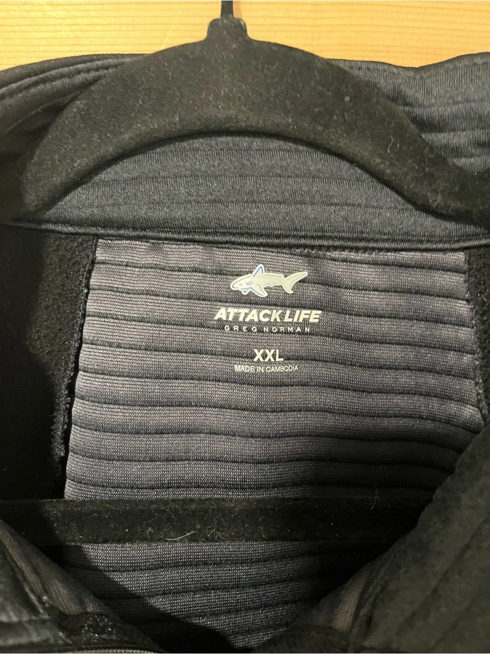 Attack Life by Greg Norman Men's Charcoal & Black Quarter-Zip Pullover
